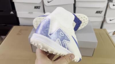 Nike Air Zoom Mercurial Superfly 10 Elite TF High-Tops Football Shoes - Beige/Blue