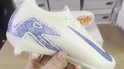 Nike Air Zoom Mercurial Vapor 16 Elite AG Low-Tops Football Boots - Beige/Blue