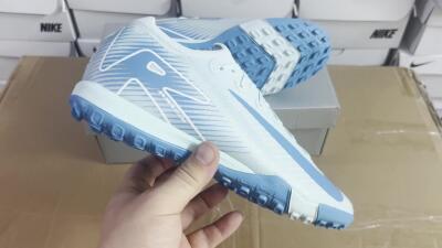 Nike Air Zoom Mercurial Vapor 16 Elite TF Low-Tops Football Shoes - Jade/Beige/Blue