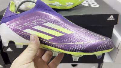 Adidas F50+ Adizero FG Low-Tops Football Boots - Purple/Yellow/Blue