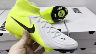 Nike Phantom Luna Elite FG High-Tops Football Boots - Grey/Yellow/Black