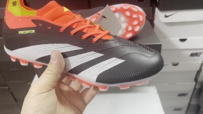 Adidas Predator 24 Elite AG Low-Tops Football Boots - Black/white/Red/Yellow