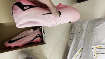 Nike Air Zoom Mercurial Superfly 10 Elite FG High-Tops Football Boots - Pink/Black