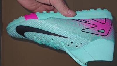 Nike Air Zoom Mercurial Superfly 10 Elite TF High-Tops Football Shoes - Green/Pink/Black