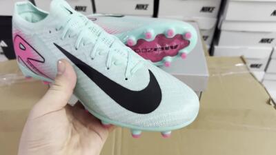 Nike Air Zoom Mercurial Vapor 16 Elite AG Low-Tops Football Boots - Green/Pink/Black