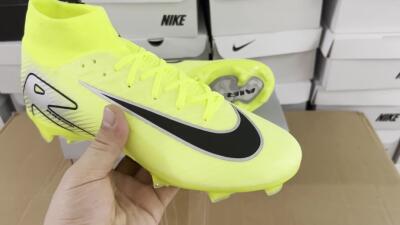 Nike Air Zoom Mercurial Superfly 16 Elite FG High-Tops Football Boots - Yellow/Sliver/Black