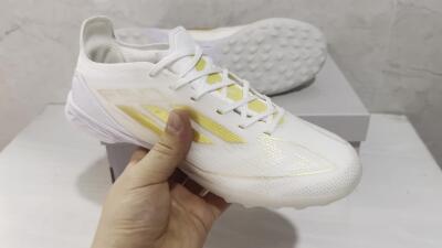 Adidas F50 Pro TF Low-Tops Football Shoes - Beige/White/Gold