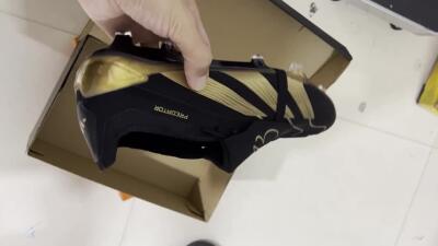 Adidas Predator Elite Tongue FG Low-Tops Football Boots - Black/Gold