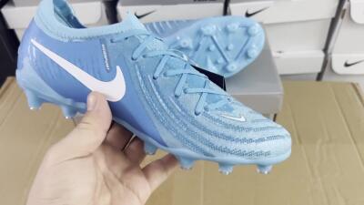 Nike Phantom GX 2 Elite AG Low-Tops Football Boots - Blue Fury/White