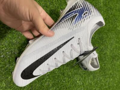 Nike Air Zoom Mercurial Vapor 16 Elite FG Low-Tops Football Boots - White/Black/Blue/Gold