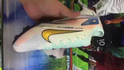 Nike Air Zoom Mercurial Vapor 16 Elite FG Low-Tops Football Boots - White/Gold/Blue