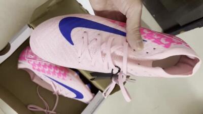 Nike Air Zoom Mercurial Vapor 16 Elite FG Low-Tops Football Boots - Pink/White/Blue