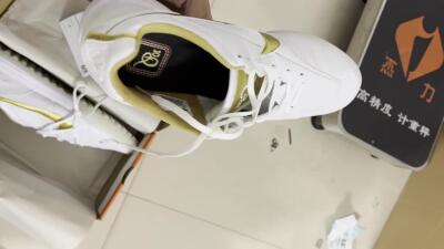 Nike Tiempo Legend 7 Elite R10 TF Low-Tops Football Shoes - White/Gold