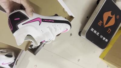 Nike Phantom GT DF Elite FG High-Tops Football Boots - White/Black/Pink