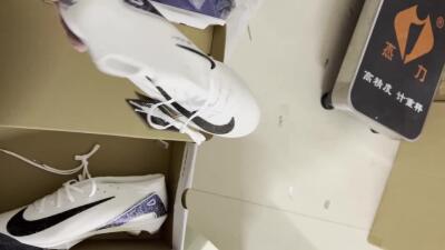 Nike Air Zoom Mercurial Superfly 10 Elite FG High-Tops Football Boots - White/Black/Blue