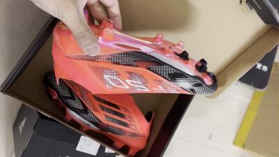 Adidas F50+ Lightstrike Pro Laceless FG Low-Tops Football Boots - Red/Black/Silver