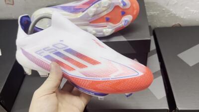 Adidas F50+ Lightstrike Pro Laceless FG Low-Tops Football Boots - Red/White/Blue