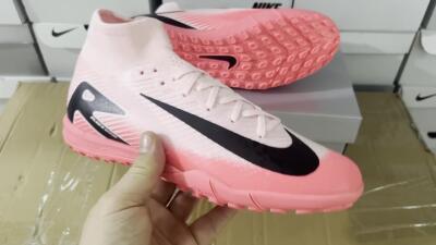 Nike Air Zoom Mercurial Superfly 10 Elite TF High-Tops Football Shoes - Pink/Black