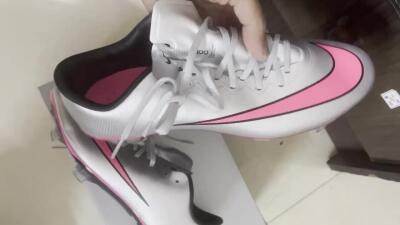 Nike Mercurial Vapor 10 Elite FG Low-Tops Football Boots - Sliver/Pink/Black