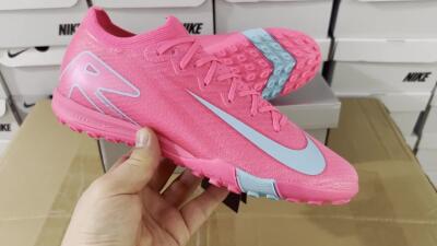 Nike Air Zoom Mercurial Vapor 16 Elite TF Low-Tops Football Shoes - Pink/Red/Jade