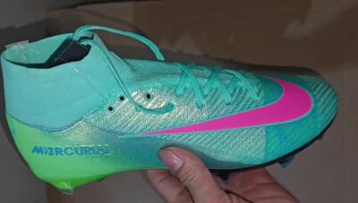 Nike Air Zoom Mercurial Superfly 10 Elite FG High-Tops Football Boots - Jade/Pink/Yellow