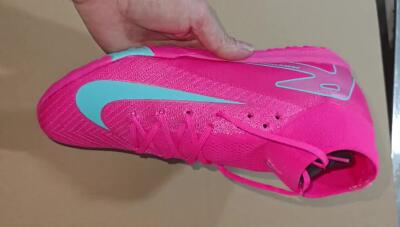 Nike Air Zoom Mercurial Superfly 10 Elite TF High-Tops Football Shoes - Pink/Red/Jade