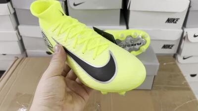 Nike Air Zoom Mercurial Superfly 10 Elite AG High-Tops Football Boots - Yellow/Silver/Black