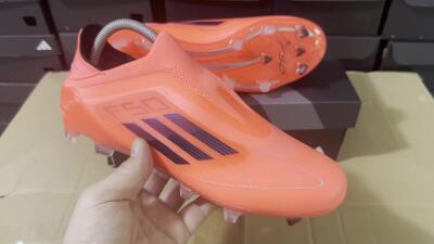 Adidas F50 Elite Laceless FG Low-Tops Football Boots - Red/Blue/Silver