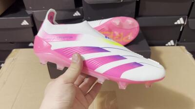 Adidas Predator Elite 24 Laceless FG Low-Tops Football Boots - Jade/Blue/Pink