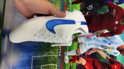 Nike The Premier 3 FG Low-Tops Football Boots - Beige/Blue/White