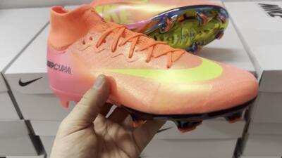 Nike Air Zoom Mercurial Superfly 10 Elite FG High-Tops Football Boots - Orange/Yellow/Black