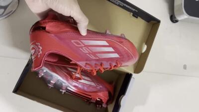 Adidas F50 Elite FG Low-Tops Football Boots - Red/Silver/White
