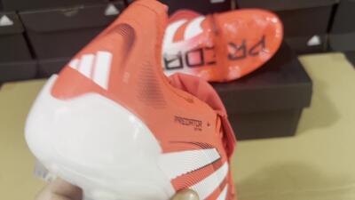 Adidas Predator Elite Foldover Tongue 2025 Pure Victory FG Low-Tops Football Boots - Lucid Red/White/Black