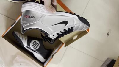 Nike Total 90 II TF Low-Tops Football Shoes - Silver/Black/Red