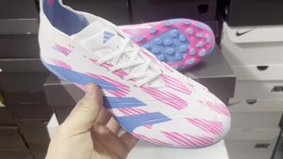 Adidas Predator Elite 24 MG Low-Tops Football Boots - White/Blue/Pink