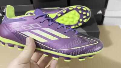 Adidas F50 Elite MG Low-Tops Football Boots - Purple/Yellow