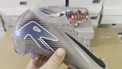 Nike Air Zoom Mercurial Vapor 16 Elite FG Low-Tops Football Boots - Grey/Black/Blue