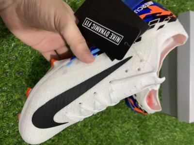 Nike Air Zoom Mercurial Vapor 16 Elite FG Low-Tops Football Boots - White/Black/Blue/Orange