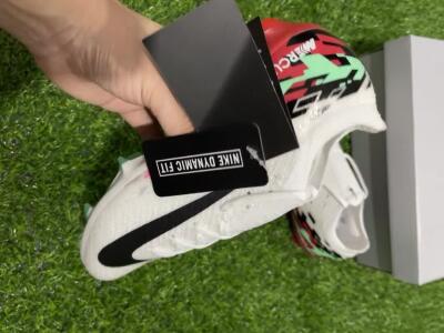 Nike Air Zoom Mercurial Vapor 16 Elite FG Low-Tops Football Boots - White/Black/Pink/Green