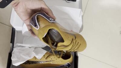 Nike Air Zoom Mercurial Vapor 16 Elite FG Low-Tops Football Boots - Gold/Blue/White