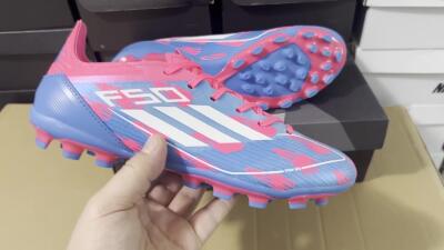 Adidas F50 Elite MG Low-Tops Football Boots - Blue/White/Red