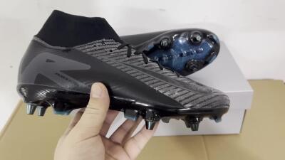 Nike Air Zoom Mercurial Superfly 10 Elite SG High-Tops Football Boots - Black/Silver/Blue