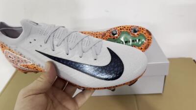 Nike Air Zoom Mercurial Vapor 16 Elite SG Low-Tops Football Boots - Grey/Black/Leopard