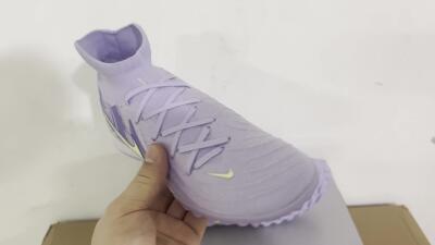 Nike Phantom Luna Elite TF High-Tops Football Shoes - Purple/Yellow/White