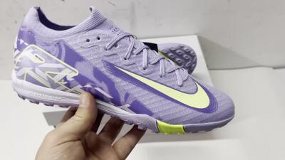Nike Air Zoom Mercurial Vapor 16 Elite TF Low-Tops Football Shoes - Purple/Yellow/White