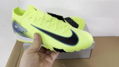 Nike Air Zoom Mercurial Vapor 16 Elite TF Low-Tops Football Shoes - Yellow/Black/Blue