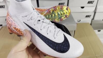 Nike Air Zoom Mercurial Superfly 10 Elite AG High-Tops Football Boots - Grey/White/Leopard