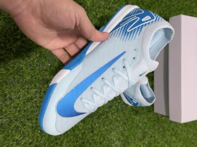 Nike Air Zoom Mercurial Vapor 16 Elite IC Low-Tops Football Shoes - Jade/Blue/White