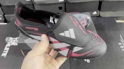 Adidas Predator Elite Foldover Tongue FG Low-Tops Football Boots - Black/White/Red