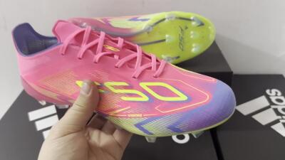 Adidas F50 Elite FG Low-Tops Football Boots - Red/Yellow/Blue